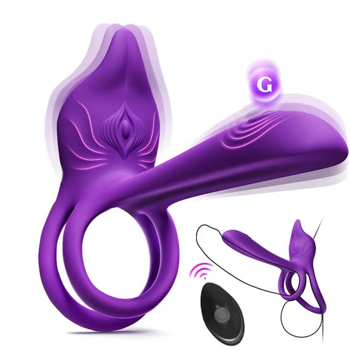 🎁LOVILDS™ Enchanted Girl Luxe Smart Vibrating Ring – App-Controlled Pleasure for Couples 💫