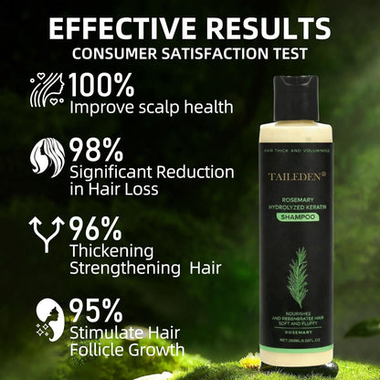 TAILEDEN® Rosemary Hydrolyzed Keratin Shampoo – Gentle Daily Scalp Care for Dry, Sensitive Scalp