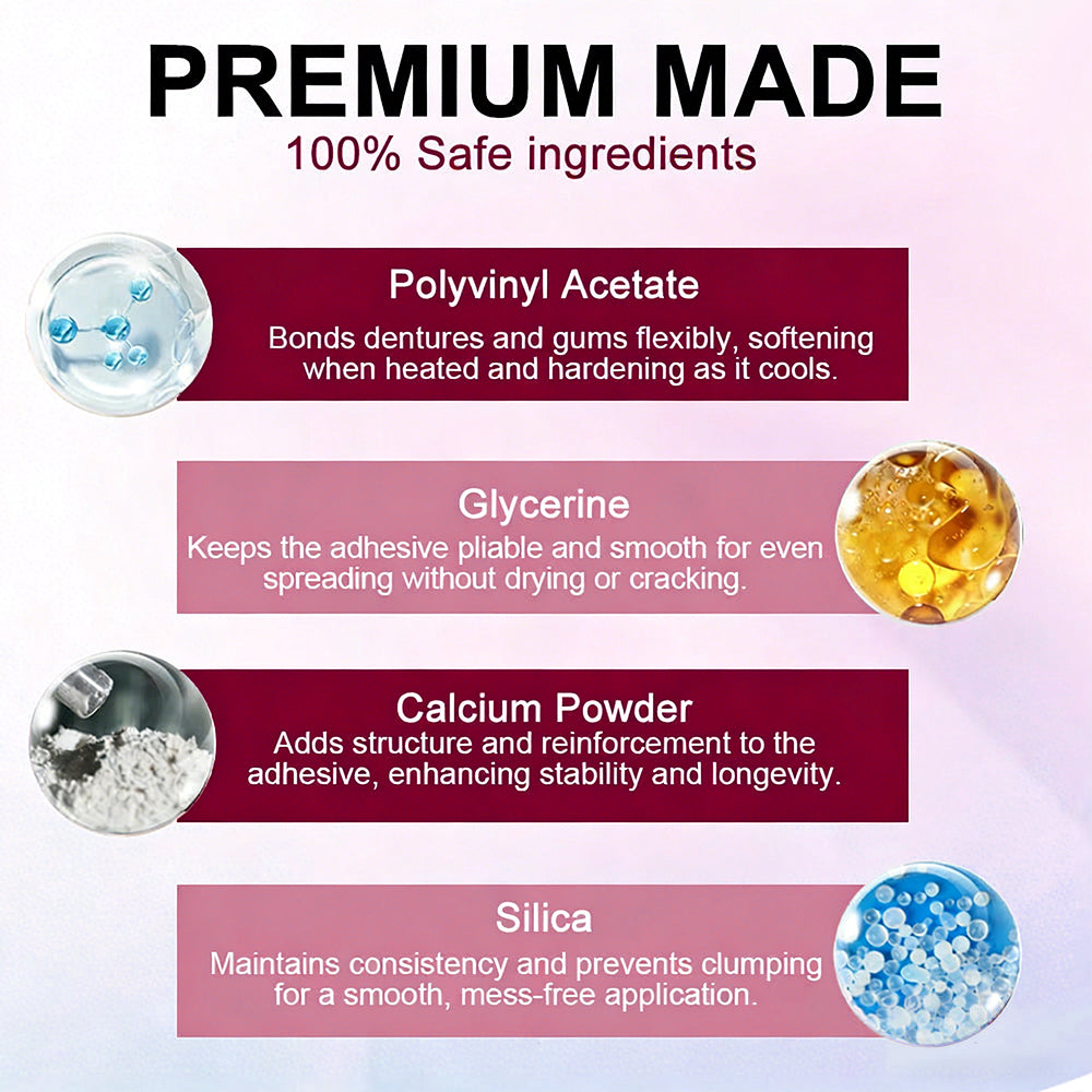 🦷 LOVILDSFirmHold Denture Adhesive — Up to 15 Days of Slip-Free Hold🦷