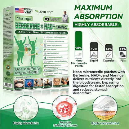 🇺🇸 𝐎𝐟𝐟𝐢𝐜𝐢𝐚𝐥 𝐔𝐒 𝐒𝐭𝐨𝐫𝐞 | 🧑‍⚕️🩺 Doctor-Recommended Daily Metabolic Support LOVILDS® 10-in-1 Moringa · Berberine + NAD+ Nano Patch