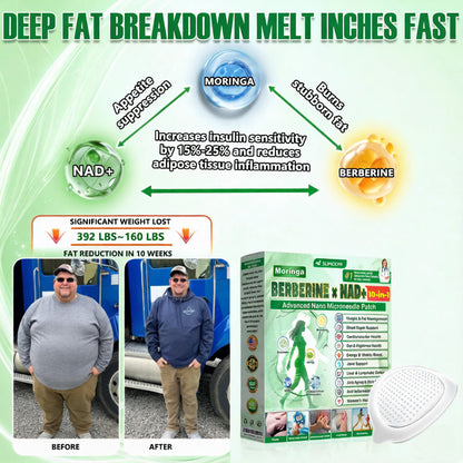 Slimoly® 𝑴𝒐𝒓𝒊𝒏𝒈𝒂 · 𝑩𝒆𝒓𝒃𝒆𝒓𝒊𝒏𝒆 × 𝑵𝑨𝑫+ 10-𝒊𝒏-1 𝑨𝒅𝒗𝒂𝒏𝒄𝒆𝒅 𝑵𝒂𝒏𝒐 𝑴𝒊𝒄𝒓𝒐𝒏𝒆𝒆𝒅𝒍𝒆 𝑷𝒂𝒕𝒄𝒉(Just once a day, visible changes in 7 days) For obesity, cardiovascular health, diabetes, sleep apnea, thyroid gland, intestinal health, joint problems and more,ustp2