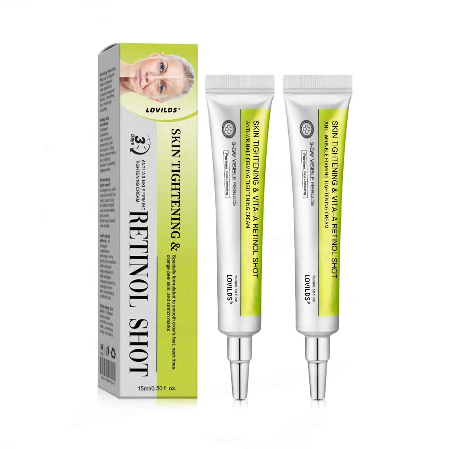 🧠👨‍⚕️Made and shipped from the USA 💫Lovilds® Botin & Vita-A Retinol Shot Wrinkle-Lift Tightening cream - Last Day Promotion 50% OFF