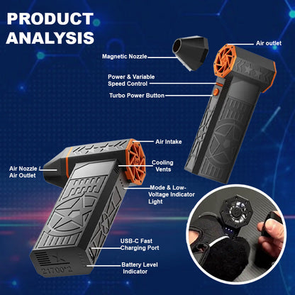 💥 LAST DAY SALE 70% ️OFF ⏳ 2026 Upgrade MOONBIFFY™ FROSTBLAZER 5000W Thermal Snow Blower