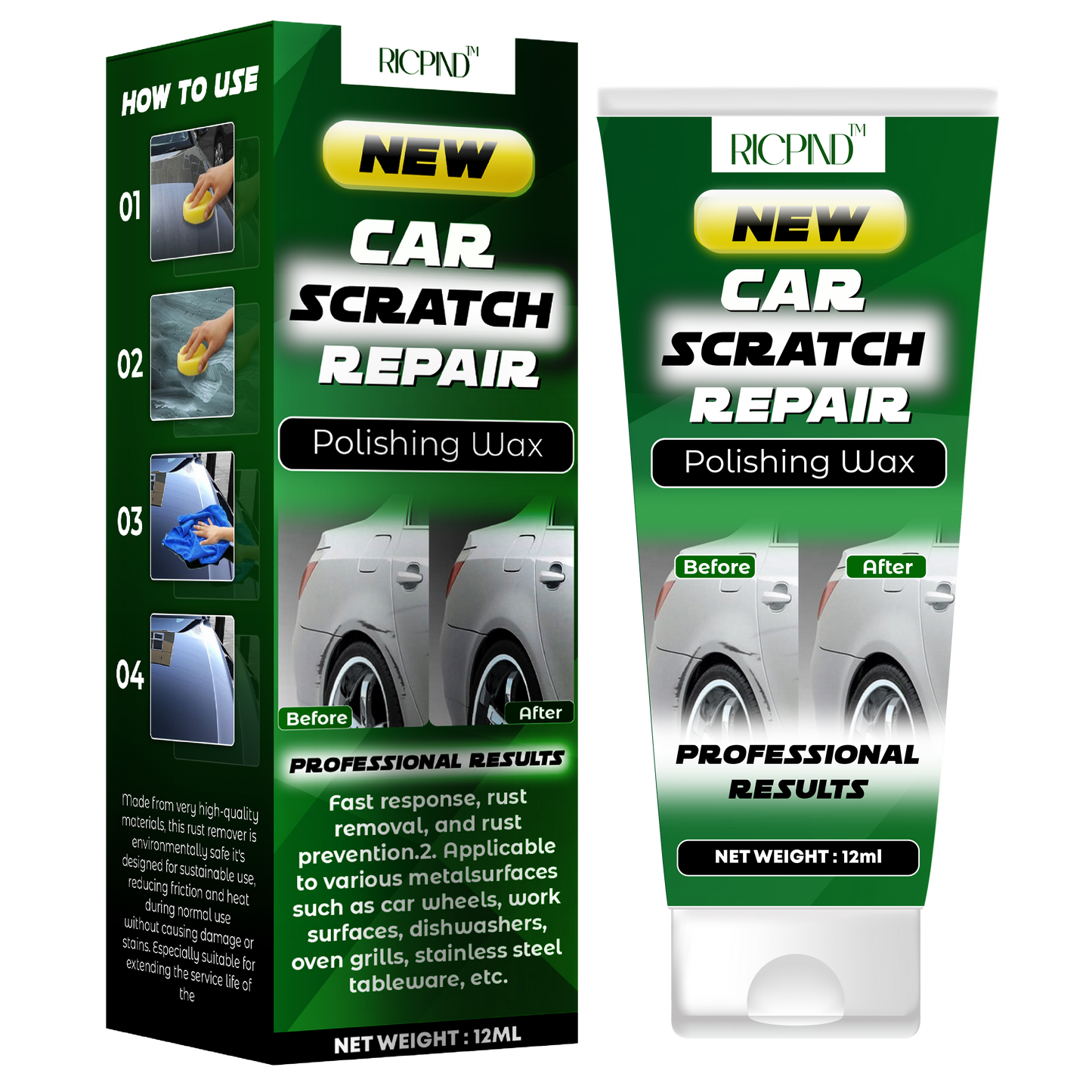 RICPIND Car Scratch Repair Polishing Wax